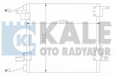 KALE OTO RADYATOR 392600 -  Конденсатор, кондиционер